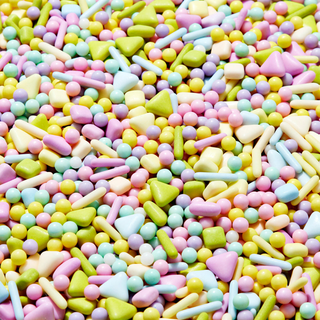 Matte Pastel Shapes Sprinkles 120g