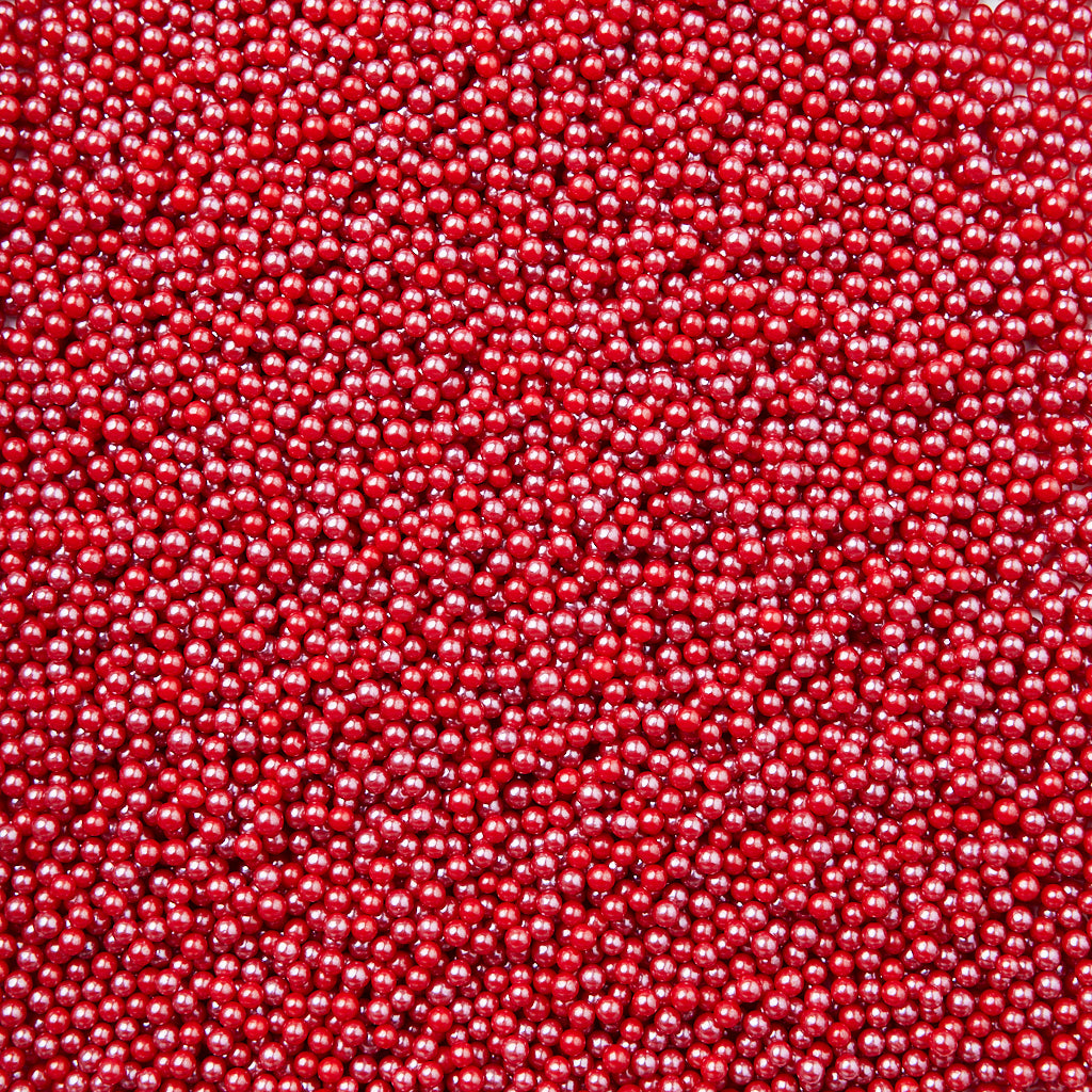 4mm Pearls Pearlised Cranberry