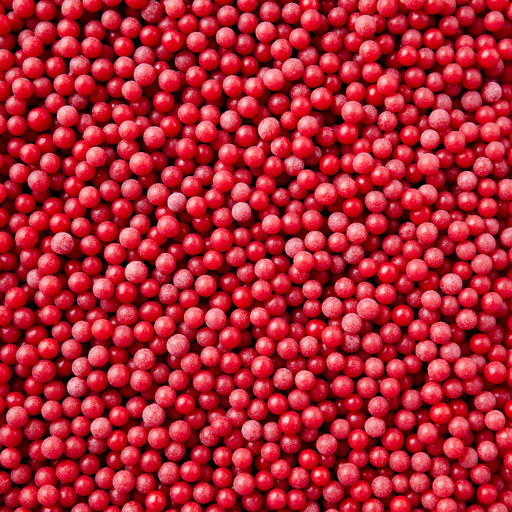 6mm Pearls Matte Red