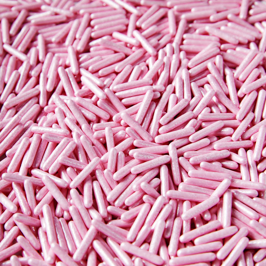 Shimmer Pastel Pink Rods 120g | Sucre Sprinkles